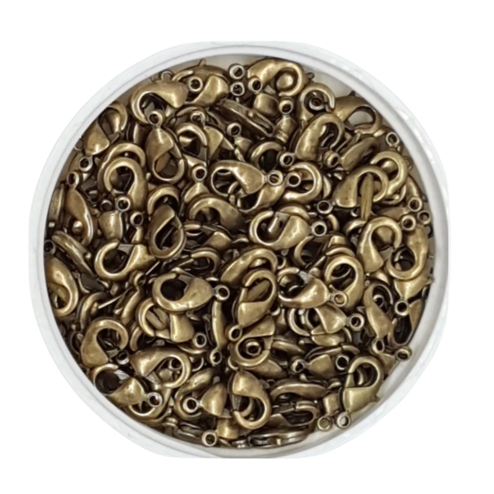10mm Lobster Clasps Antique Bronze Finish – Jewellery Findings - 100 pieces